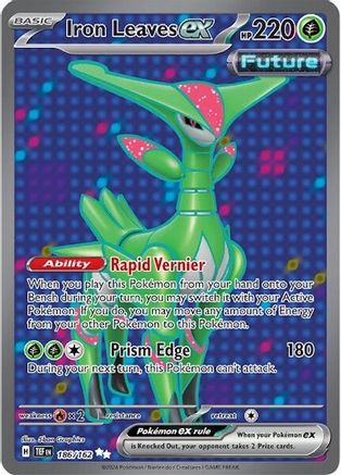 Iron Leaves ex 186 - SV05 Temporal Forces Holofoil - Premium Pokemon Single from Nintendo - Just $1.09! Shop now at Game Crave Tournament Store