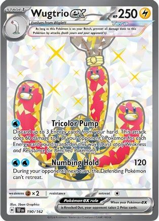 Wugtrio ex 190 - SV05 Temporal Forces Holofoil - Premium Pokemon Single from Nintendo - Just $0.83! Shop now at Game Crave Tournament Store