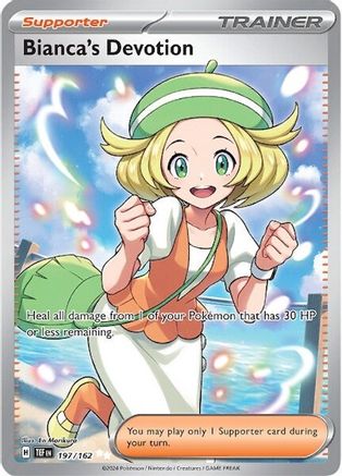 Bianca's Devotion 197 - SV05 Temporal Forces Holofoil - Premium Pokemon Single from Nintendo - Just $1.39! Shop now at Game Crave Tournament Store