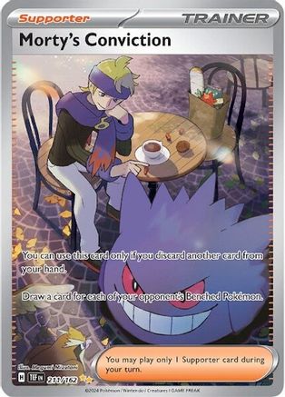 Morty's Conviction 211 - SV05 Temporal Forces Holofoil - Premium Pokemon Single from Nintendo - Just $28.06! Shop now at Game Crave Tournament Store