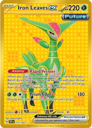 Iron Leaves ex 213 - SV05 Temporal Forces Holofoil - Premium Pokemon Single from Nintendo - Just $7.75! Shop now at Game Crave Tournament Store