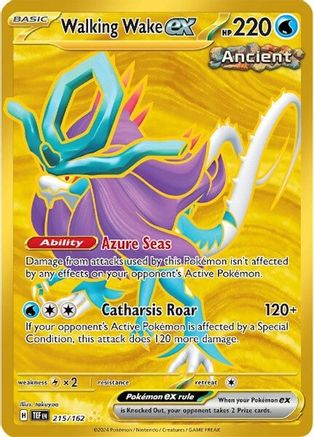 Walking Wake ex 215 - SV05 Temporal Forces Holofoil - Premium Pokemon Single from Nintendo - Just $7.56! Shop now at Game Crave Tournament Store