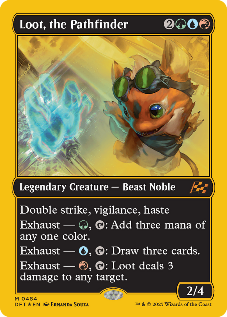 Loot, the Pathfinder (First-Place Foil) (DFT-484) - Aetherdrift Foil - Premium MTG Single from Wizards of the Coast - Just $3.24! Shop now at Game Crave Tournament Store