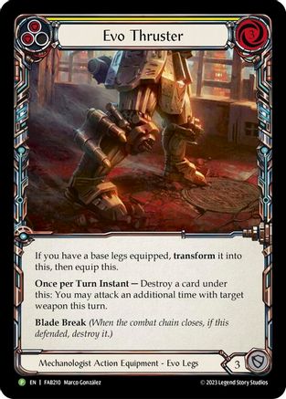 Evo Thruster - FAB210 (FAB210) - Flesh and Blood: Promo Cards