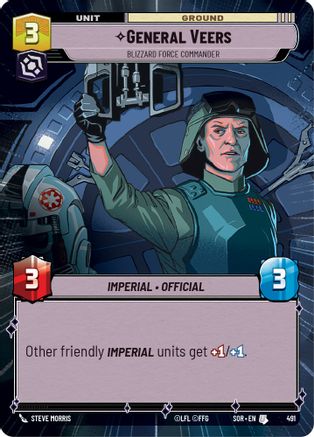 General Veers - Blizzard Force Commander (Hyperspace) (SPARK OF REBELLION) Foil - Premium Star Wars: Unlimited Single from Spark of Rebellion - Just $0.39! Shop now at Game Crave Tournament Store