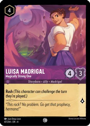 Luisa Madrigal - Magically Strong One (47/204) - Ursulas Return - Premium Lorcana Single from Ursula's Return - Just $0.25! Shop now at Game Crave Tournament Store
