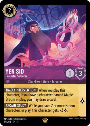 Yen Sid - Powerful Sorcerer (59/204) - Ursulas Return - Premium Lorcana Single from Ursula's Return - Just $3.43! Shop now at Game Crave Tournament Store