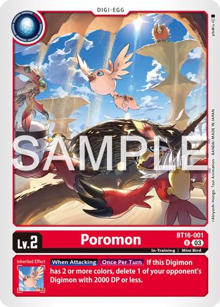 Poromon (BT16-001) - Beginning Observer - Premium Digimon Single from Bandai - Just $0.25! Shop now at Game Crave Tournament Store
