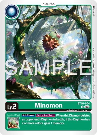 Minomon (BT16-004) - Beginning Observer - Premium Digimon Single from Bandai - Just $0.25! Shop now at Game Crave Tournament Store