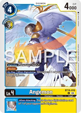Angemon (BT16-019) - Beginning Observer - Premium Digimon Single from Bandai - Just $0.25! Shop now at Game Crave Tournament Store