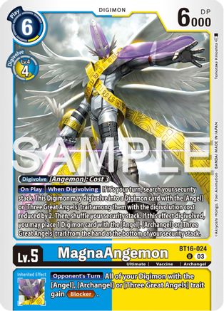 MagnaAngemon (BT16-024) - Beginning Observer - Premium Digimon Single from Bandai - Just $0.25! Shop now at Game Crave Tournament Store