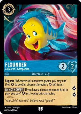 Flounder - Collector's Companion (144/204) - Ursulas Return - Premium Lorcana Single from Ursula's Return - Just $0.25! Shop now at Game Crave Tournament Store