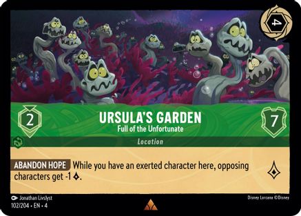 Ursula's Garden - Full of the Unfortunate (102/204) - Ursulas Return Cold Foil - Premium Lorcana Single from Ursula's Return - Just $0.40! Shop now at Game Crave Tournament Store