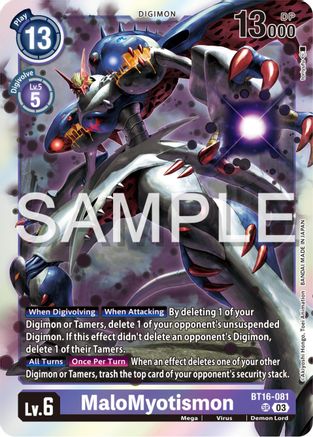 MaloMyotismon (BT16-081) - Beginning Observer Foil - Premium Digimon Single from Bandai - Just $0.67! Shop now at Game Crave Tournament Store