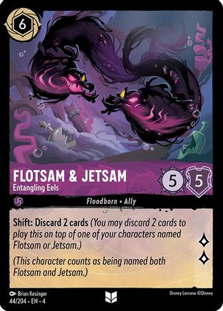 Flotsam & Jetsam - Entangling Eels (44/204) - Ursulas Return Cold Foil - Premium Lorcana Single from Ursula's Return - Just $0.25! Shop now at Game Crave Tournament Store
