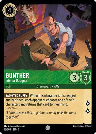 Gunther - Interior Designer (72/204) - Ursulas Return - Premium Lorcana Single from Ursula's Return - Just $0.25! Shop now at Game Crave Tournament Store
