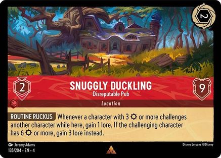 Snuggly Duckling - Disreputable Pub (135/204) - Ursulas Return Cold Foil - Premium Lorcana Single from Ursula's Return - Just $0.47! Shop now at Game Crave Tournament Store