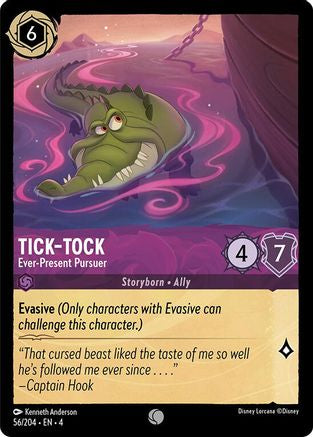 Tick-Tock - Ever-Present Pursuer (56/204) - Ursulas Return Cold Foil - Premium Lorcana Single from Ursula's Return - Just $0.25! Shop now at Game Crave Tournament Store