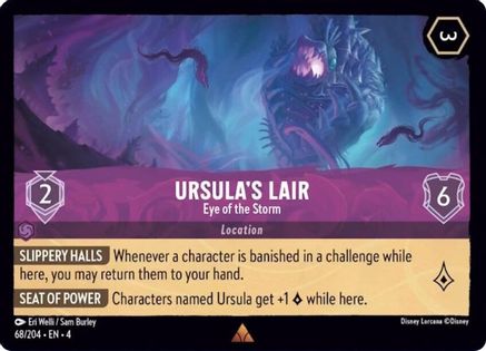 Ursula's Lair - Eye of the Storm (68/204) - Ursulas Return Cold Foil - Premium Lorcana Single from Ursula's Return - Just $0.34! Shop now at Game Crave Tournament Store