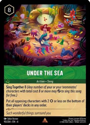 Under the Sea (95/204) - Ursulas Return - Premium Lorcana Single from Ursula's Return - Just $0.29! Shop now at Game Crave Tournament Store
