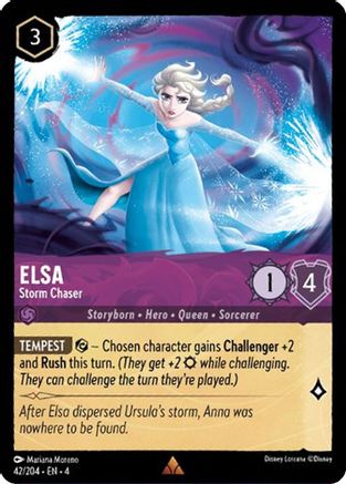 Elsa - Storm Chaser (42/204) - Ursulas Return Cold Foil - Premium Lorcana Single from Ursula's Return - Just $0.62! Shop now at Game Crave Tournament Store