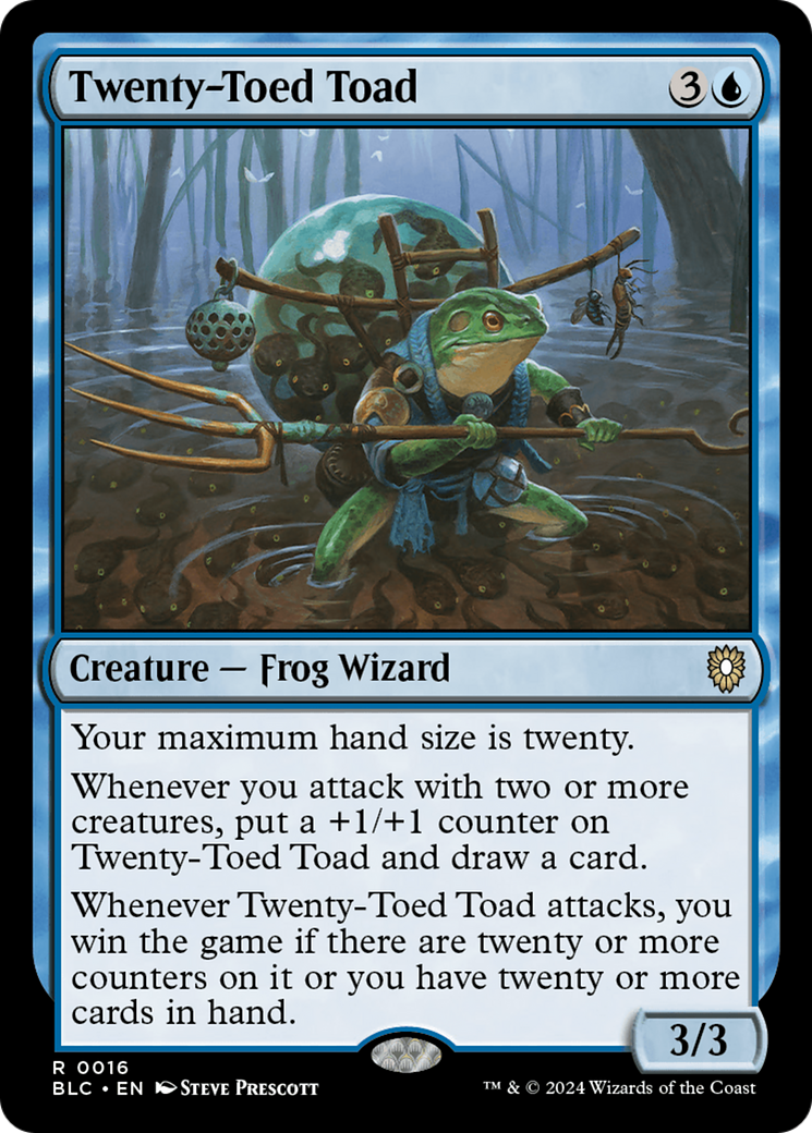 Twenty-Toed Toad (BLC-016) - Bloomburrow Commander - Premium MTG Single from Wizards of the Coast - Just $2.54! Shop now at Game Crave Tournament Store