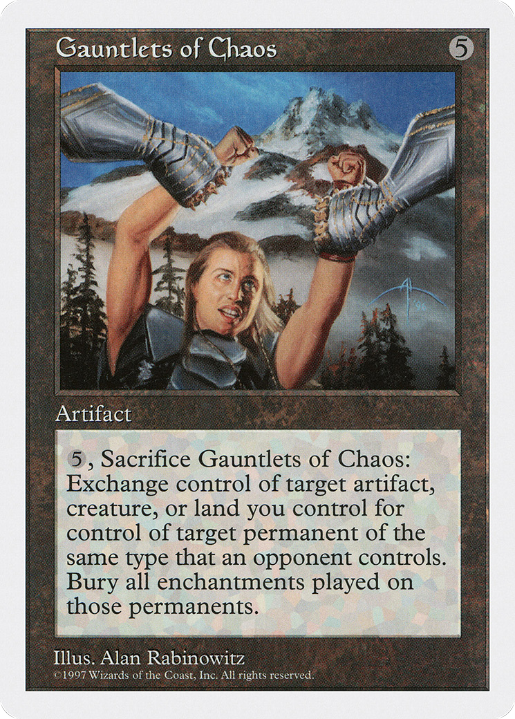 Gauntlets of Chaos (5ED-373) - Fifth Edition - Premium MTG Single from Wizards of the Coast - Just $0.30! Shop now at Game Crave Tournament Store