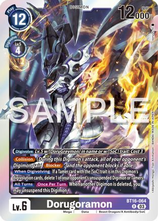 Dorugoramon (BT16-064) - Beginning Observer Foil - Premium Digimon Single from Bandai - Just $0.67! Shop now at Game Crave Tournament Store