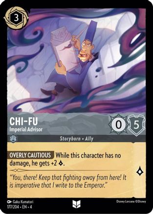 Chi-Fu - Imperial Advisor (177/204) - Ursulas Return Cold Foil - Premium Lorcana Single from Ursula's Return - Just $0.30! Shop now at Game Crave Tournament Store