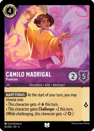 Camilo Madrigal - Prankster (40/204) - Ursulas Return - Premium Lorcana Single from Ursula's Return - Just $0.25! Shop now at Game Crave Tournament Store