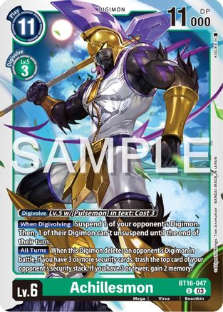 Achillesmon (BT16-047) - Beginning Observer - Premium Digimon Single from Bandai - Just $0.25! Shop now at Game Crave Tournament Store