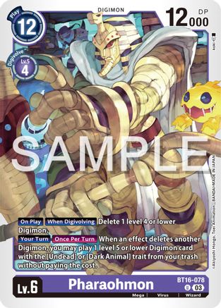 Pharaohmon (BT16-078) - Beginning Observer - Premium Digimon Single from Bandai - Just $0.25! Shop now at Game Crave Tournament Store