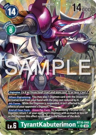 TyrantKabuterimon (Alternate Art) (BT16-048) - Beginning Observer Foil - Premium Digimon Single from Bandai - Just $18.29! Shop now at Game Crave Tournament Store