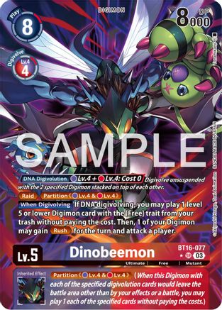 Dinobeemon (Alternate Art) (BT16-077) - Beginning Observer Foil - Premium Digimon Single from Bandai - Just $63.58! Shop now at Game Crave Tournament Store