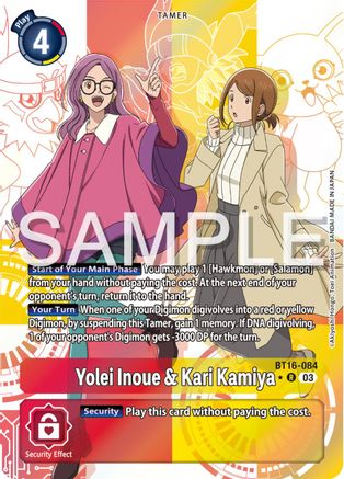 Yolei Inoue & Kari Kamiya (Alternate Art) (BT16-084) - Beginning Observer Foil - Premium Digimon Single from Bandai - Just $15.15! Shop now at Game Crave Tournament Store