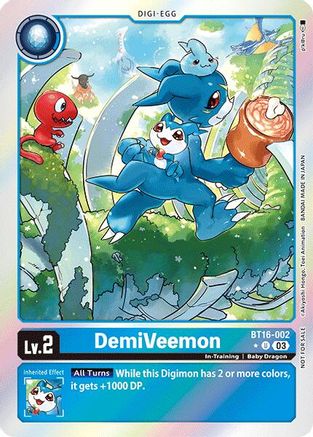 DemiVeemon (Box Promotion Pack: Beginning Observer) (BT16-002) - Beginning Observer Foil - Premium Digimon Single from Bandai - Just $5.16! Shop now at Game Crave Tournament Store