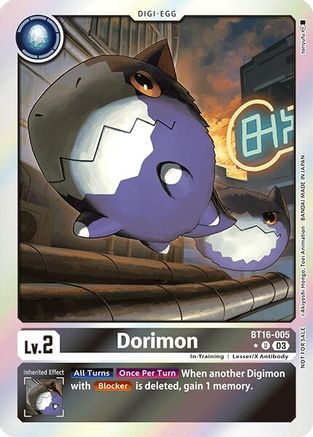 Dorimon (Box Promotion Pack: Beginning Observer) (BT16-005) - Beginning Observer Foil - Premium Digimon Single from Bandai - Just $1.47! Shop now at Game Crave Tournament Store