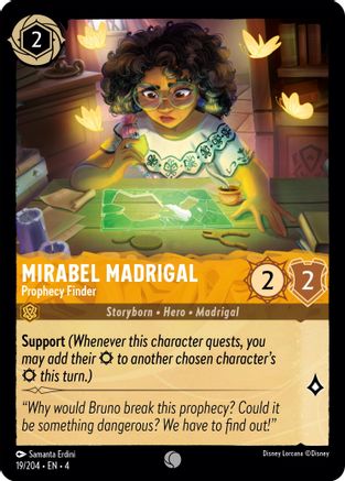 Mirabel Madrigal - Prophecy Finder (19/204) - Ursulas Return Cold Foil - Premium Lorcana Single from Ursula's Return - Just $0.26! Shop now at Game Crave Tournament Store
