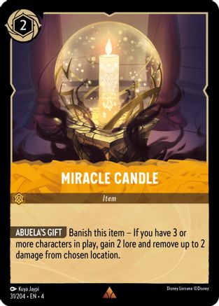 Miracle Candle (31/204) - Ursulas Return - Premium Lorcana Single from Ursula's Return - Just $0.25! Shop now at Game Crave Tournament Store