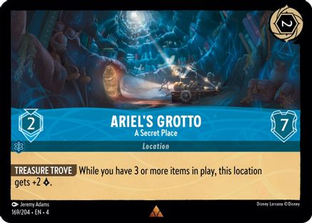 Ariel's Grotto - A Secret Place (169/204) - Ursulas Return - Premium Lorcana Single from Ursula's Return - Just $0.25! Shop now at Game Crave Tournament Store