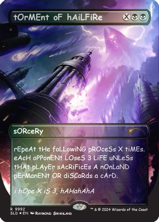 tOrMEnt oF hAiLFiRe (Rainbow Foil) (SLD-9992) - Secret Lair Drop Series Foil - Premium MTG Single from Wizards of the Coast - Just $8.21! Shop now at Game Crave Tournament Store