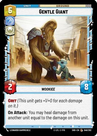 Gentle Giant (048/262) - Shadows of the Galaxy Foil - Premium Star Wars: Unlimited Single from Shadows of the Galaxy - Just $0.08! Shop now at Game Crave Tournament Store