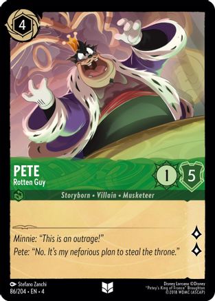 Pete - Rotten Guy (86/204) - Ursulas Return Cold Foil - Premium Lorcana Single from Ursula's Return - Just $0.25! Shop now at Game Crave Tournament Store
