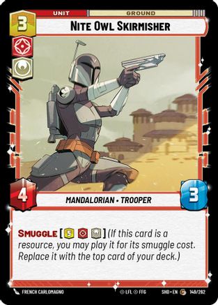 Nite Owl Skirmisher (149/262) - Shadows of the Galaxy Foil - Premium Star Wars: Unlimited Single from Shadows of the Galaxy - Just $0.08! Shop now at Game Crave Tournament Store