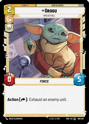 Grogu - Irresistible (196/262) - Shadows of the Galaxy - Premium Star Wars: Unlimited Single from Shadows of the Galaxy - Just $0.09! Shop now at Game Crave Tournament Store