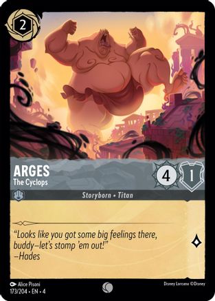 Arges - The Cyclops (173/204) - Ursulas Return - Premium Lorcana Single from Ursula's Return - Just $0.25! Shop now at Game Crave Tournament Store