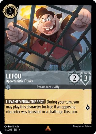 LeFou - Opportunistic Flunky (181/204) - Ursulas Return - Premium Lorcana Single from Ursula's Return - Just $0.25! Shop now at Game Crave Tournament Store