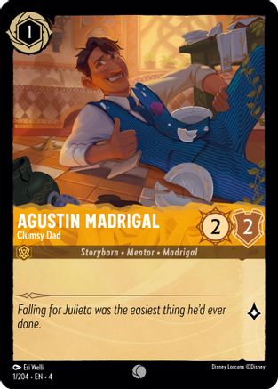 Agustin Madrigal - Clumsy Dad (1/204) - Ursulas Return Cold Foil - Premium Lorcana Single from Ursula's Return - Just $0.25! Shop now at Game Crave Tournament Store