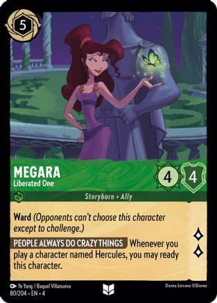 Megara - Liberated One (80/204) - Ursulas Return - Premium Lorcana Single from Ursula's Return - Just $0.25! Shop now at Game Crave Tournament Store