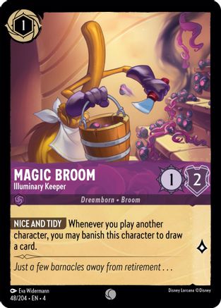 Magic Broom - Illuminary Keeper (48/204) - Ursulas Return - Premium Lorcana Single from Ursula's Return - Just $0.33! Shop now at Game Crave Tournament Store